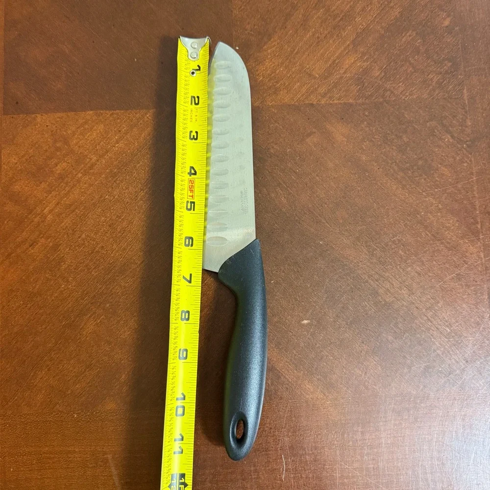 ProKitchen Chef Knife Stainless Steel Santoku Style Blade 7 Inch Kitchen Utensil